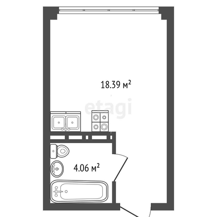 
   Продам студию, 22.5 м², Обрывная ул, 132/1

. Фото 11.