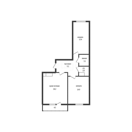 
   Продам 2-комнатную, 63.2 м², Домбайская ул, 55/6

. Фото 1.