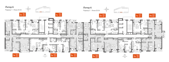 
  Продается 3-комн. квартира, 112.95 м², ЖК Все Свои VIP, литера 6
. Фото 1.