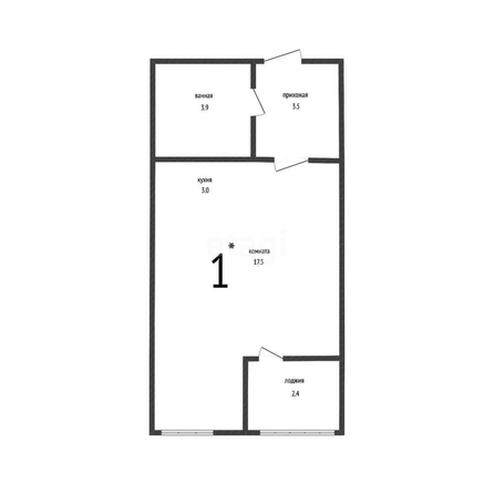 
   Продам студию, 27.8 м², Адмиралтейский б-р, 3/3

. Фото 1.