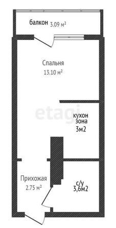 
   Продам студию, 22.6 м², 5-я Дорожная ул, 68/1

. Фото 19.