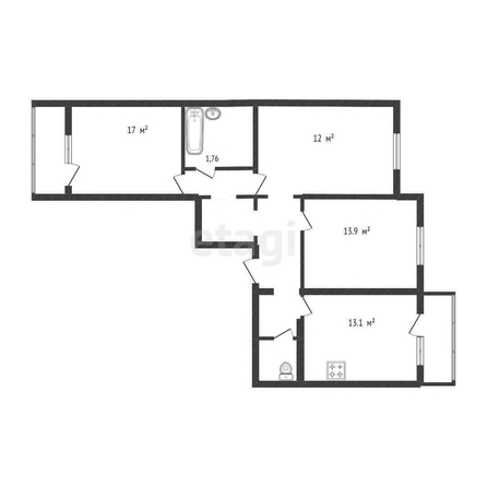 
   Продам 3-комнатную, 80.2 м², Дубравная ул, 15

. Фото 35.