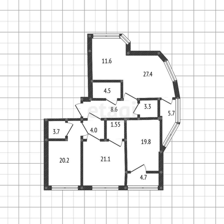 
   Продам 4-комнатную, 126.9 м², Зиповская ул, 5/3

. Фото 24.