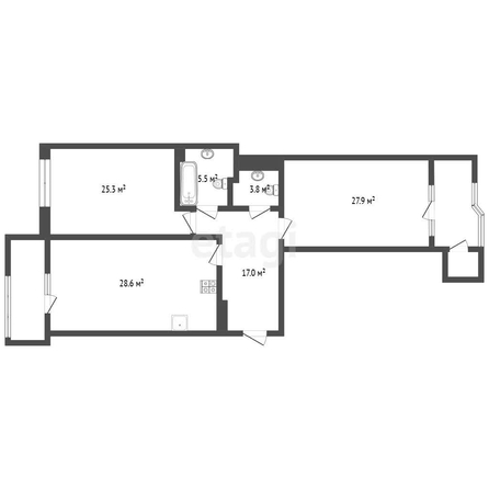 
   Продам 3-комнатную, 122.3 м², 40-летия Победы ул, 33Г

. Фото 47.