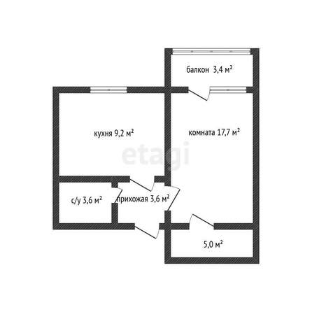 
   Продам 1-комнатную, 39.1 м², Заполярная ул, 35/8

. Фото 10.