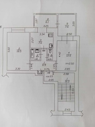 
   Продам 2-комнатную, 63 м², Терская ул, 190

. Фото 2.