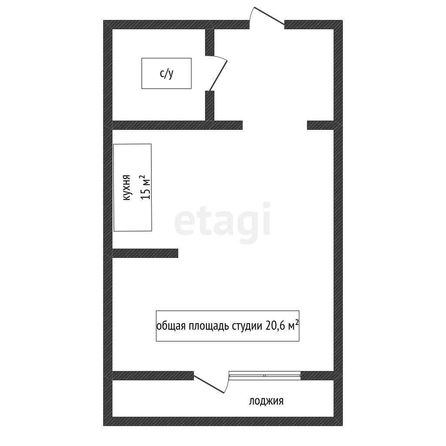 
   Продам студию, 20.6 м², Адмиралтейский б-р, 3/1

. Фото 14.