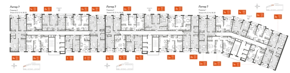 
  Продается 2-комн. квартира, 66.2 м², ЖК Все Свои VIP, литера 7
. Фото 2.