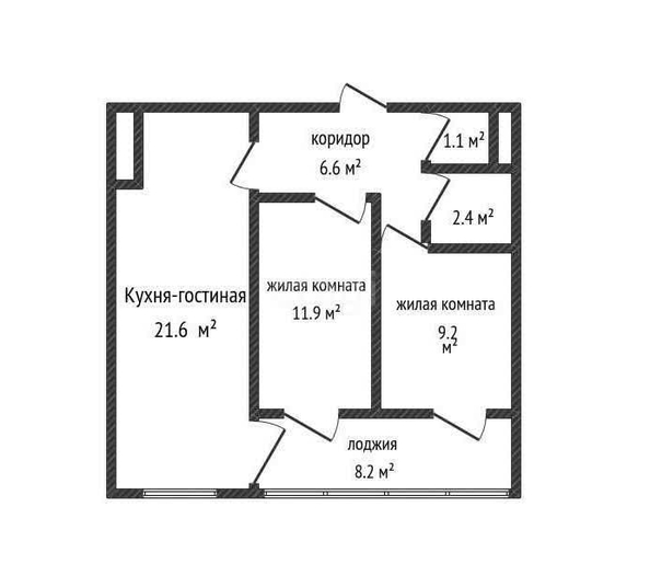 
   Продам 2-комнатную, 61 м², Российская ул, 267/4

. Фото 1.