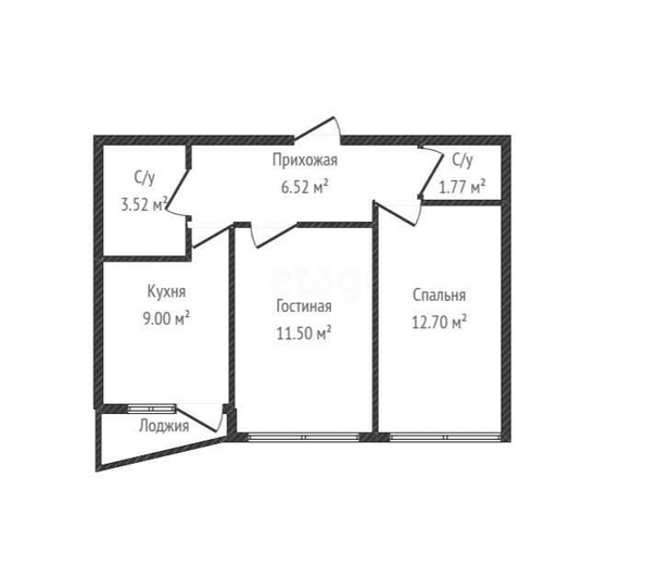 
   Продам 2-комнатную, 47 м², Петра Метальникова ул, 36

. Фото 1.