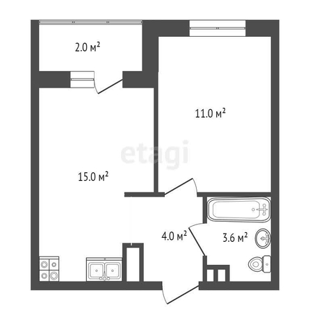 
   Продам 1-комнатную, 32.1 м², Героя Пешкова ул, 14

. Фото 21.