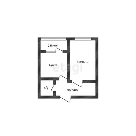 
   Продам 1-комнатную, 33.6 м², Комарова ул, 21б

. Фото 12.