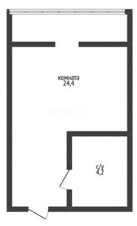 
   Продам студию, 28.4 м², Ратной Славы ул, 32

. Фото 1.