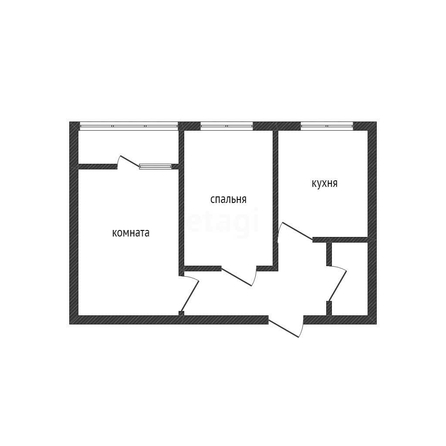 
   Продам 2-комнатную, 50.6 м², Жириновского ул, 1

. Фото 1.