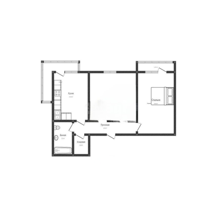 
   Продам 2-комнатную, 64.6 м², Школьная ул, 13/9

. Фото 1.