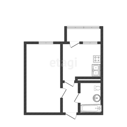 
   Продам 1-комнатную, 33.4 м², Героя Яцкова И.В. ул, 9/3

. Фото 9.