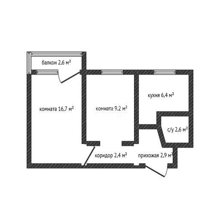 
   Продам 2-комнатную, 41.5 м², Стасова ул, 147

. Фото 1.