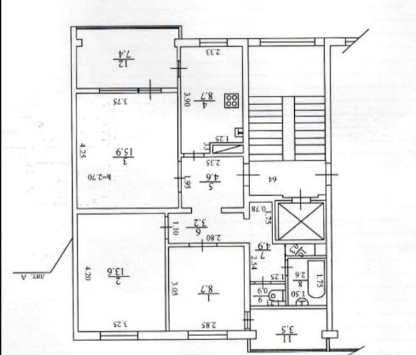 
   Продам 4-комнатную, 67.1 м², Дорога на Большой Ахун ул, 22

. Фото 6.