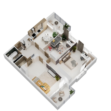 
  Продается 3-комн. квартира 89.18 м², в ЖК Золотой Берег, литер 2. Фото 2.