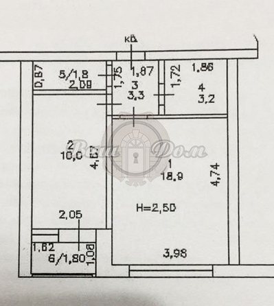 
  Продается 1-комн. квартира 37 м². Фото 1.
