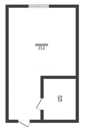 
   Продам студию, 24.7 м², Бигдая ул, 8

. Фото 1.
