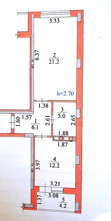 
  Продам 1-комн. квартира 44.5 м². Фото 3.