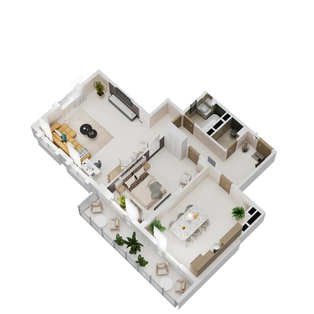 
  Продается 2-комн. квартира 97.3 м², в ЖК Золотой Берег, литер 6. Фото 2.