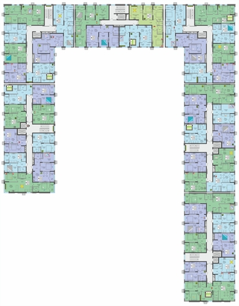 
  Продается 2-комн. квартира, 66.3 м², ЖК Зеленая территория, литера 1.1
. Фото 3.