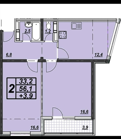 
  Продается 2-комн. квартира, 59 м², Астраханская ул, д. 76
. Фото 13.