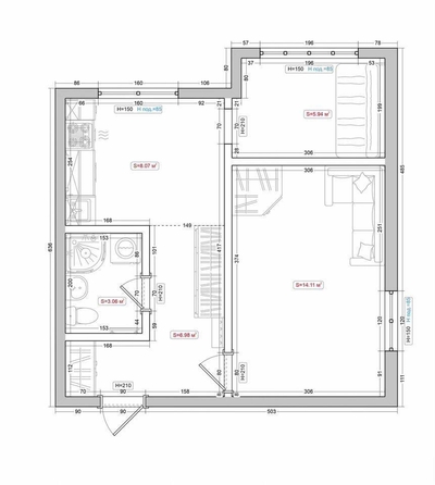 
  Продается 2-комн. квартира, 31 м², Батумское шоссе ул, д. 28
. Фото 4.
