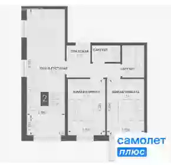
  Продается  квартира, 65.4 м², ЖК ИНАЧЕ в Молодежном, литер 1
. Фото 19.