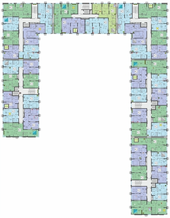 
  Продается 3-комн. квартира, 67.5 м², ЖК Зеленая территория, литера 1.1
. Фото 3.