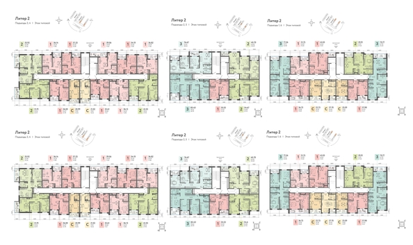 
  Продается 2-комн. квартира, 59.15 м², ЖК Клубный квартал «Друзья», лит 2
. Фото 1.