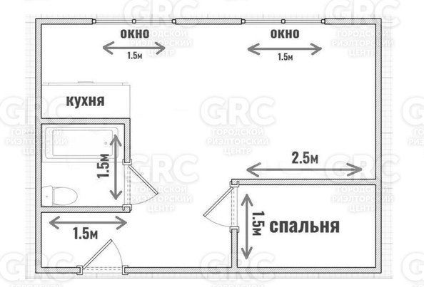 
  Продается студия, 27.4 м², Троицкая (Адлерский р-н) ул, д. 31/11
. Фото 5.