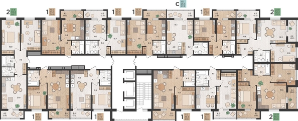 
  Продается 1-комн. квартира, 33.3 м², ЖК Мята
. Фото 1.