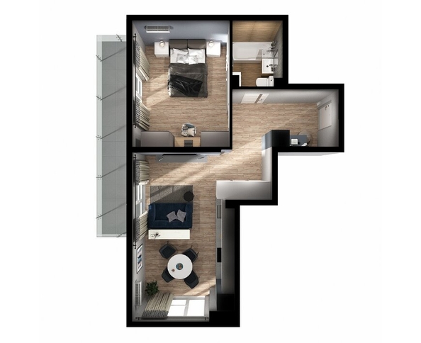 
  Продается 1-комн. квартира 55.4 м², в ЖК Резиденция Анаполис, дом 22. Фото 2.