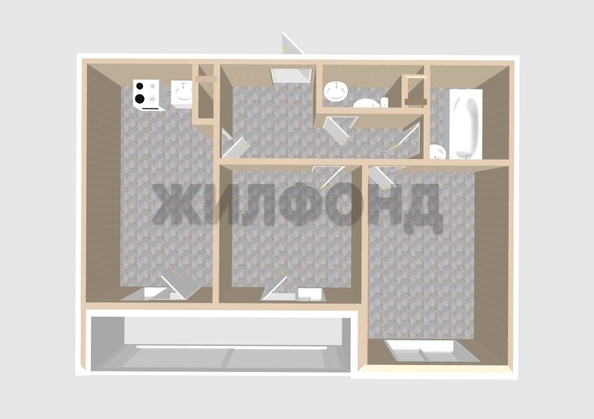 
  Продается 2-комн. квартира, 47.6 м², Героя Пешкова ул, д. 14к4
. Фото 12.