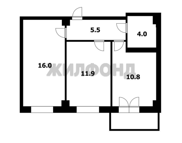 
  Продается 2-комн. квартира, 48.2 м², Московская ул, д. 118/1
. Фото 11.