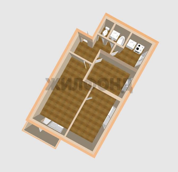 
  Продается 3-комн. квартира, 49.9 м², Циолковского ул, д. 26
. Фото 14.