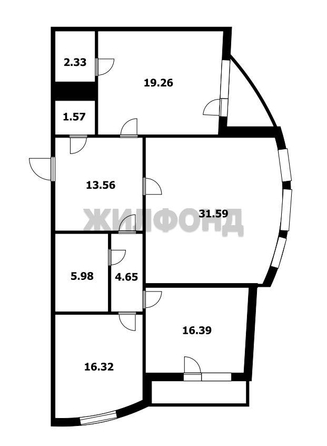 
  Продается 3-комн. квартира, 112 м², Гаражная ул, д. 81/6
. Фото 29.