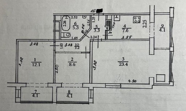 
  Продается 3-комн. квартира 76 м². Фото 20.