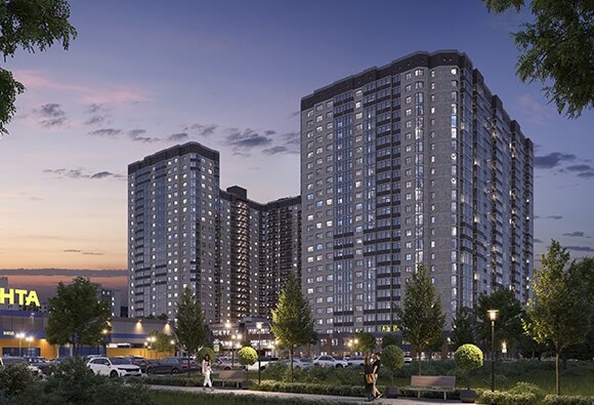 
  Продается 2-комн. квартира, 53.51 м², ЖК Гулливер, литера 3
. Фото 2.