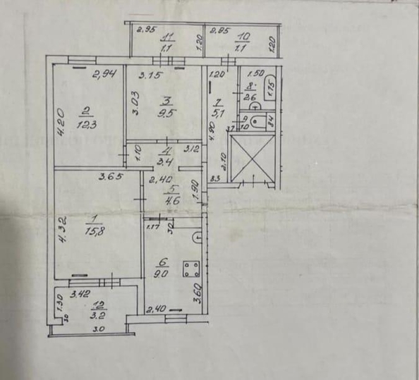 
  Продается 3-комн. квартира 77 м². Фото 32.