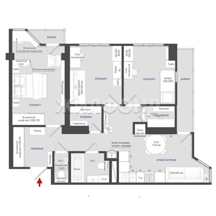 
  Продается 3-комн. квартира 75 м². Фото 11.