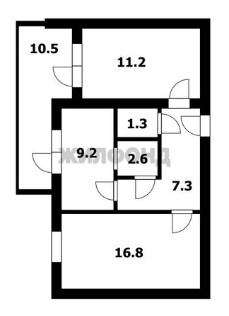 
  Продается 2-комн. квартира 58.9 м². Фото 13.