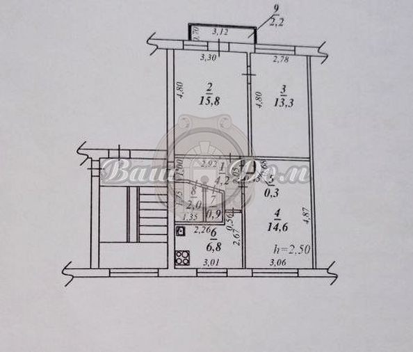 
  Продается 3-комн. квартира 60 м². Фото 19.
