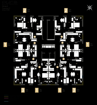 
  Продается 1-комн. квартира 41 м², в ЖК РИДЗ, литер 5. Фото 2.