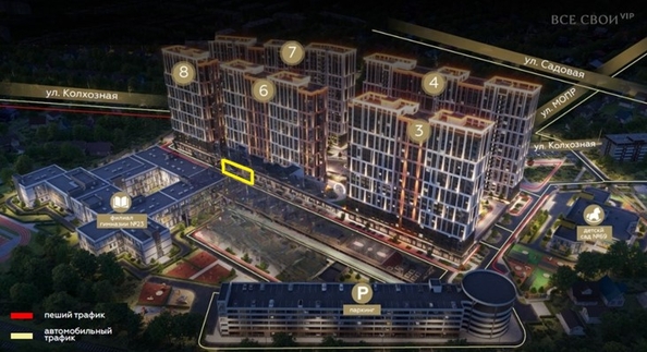 
  Продается офис 77 м², в ЖК Все Свои ВИП, литера 6. Фото 2.