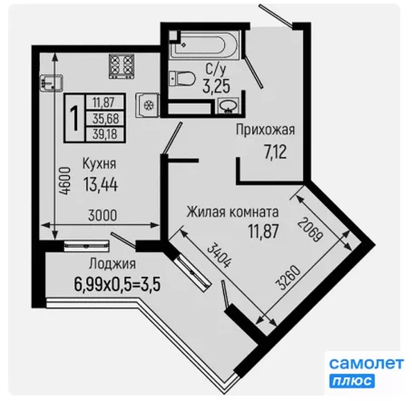 
  Продается 1-комн. квартира 39.2 м², в ЖК Ботаника Хиллс, лит 3. Фото 10.