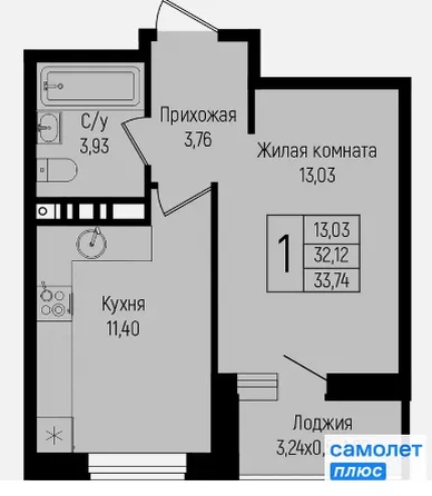 
  Продается 1-комн. квартира 33.7 м², в ЖК  Коллекция, дом «Время». Фото 15.